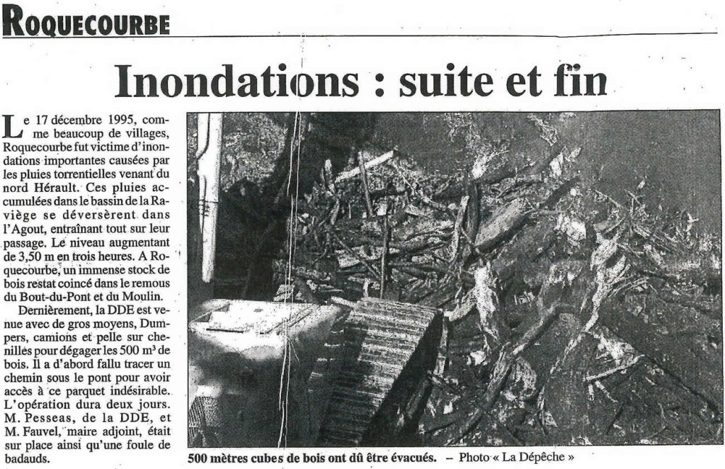 Inundaciones:Roquecourbe 1995