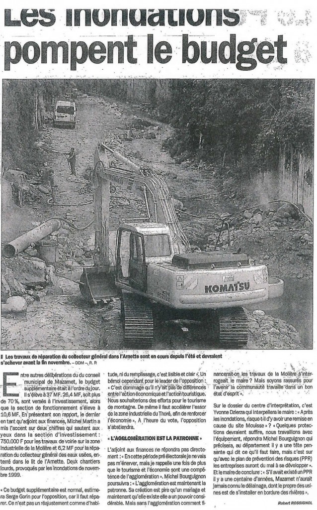 Las inundaciones estan agotando el presupuesto