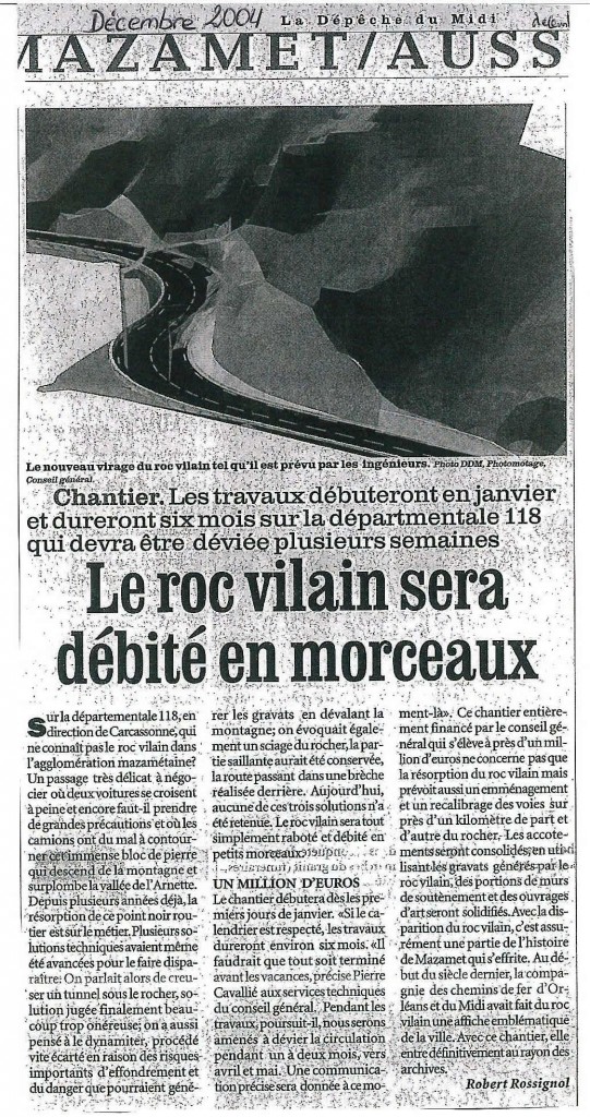 le roc vilain sera débité en-morceaux