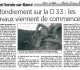 Saint-Sernin-sur-Rance : Effondrement sur la RD 33