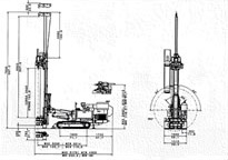 Foreuse hydraulique sur chenilles 