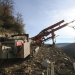 foreuse hydraulique en montagne