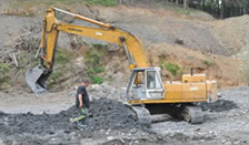 una excavadora de 30 toneladas