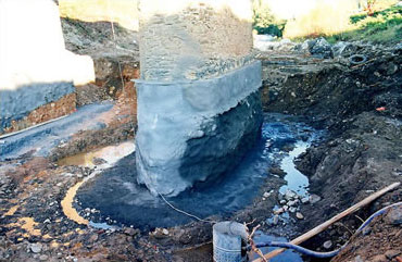 Bridge pile reinforcement on the THORE (81)