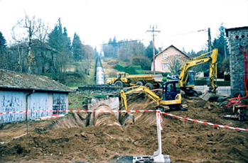 Terrassement à la mini-pelle et pelle