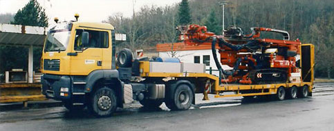 Transfer of EGT 3200, 23-ton drill 