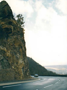 Blasting and earthwork of a rocky outcrop