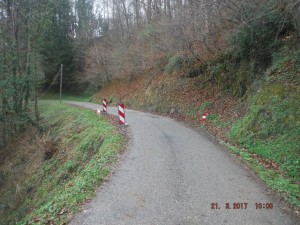 La zone es travaux engagés sur la route du col du Saraillé